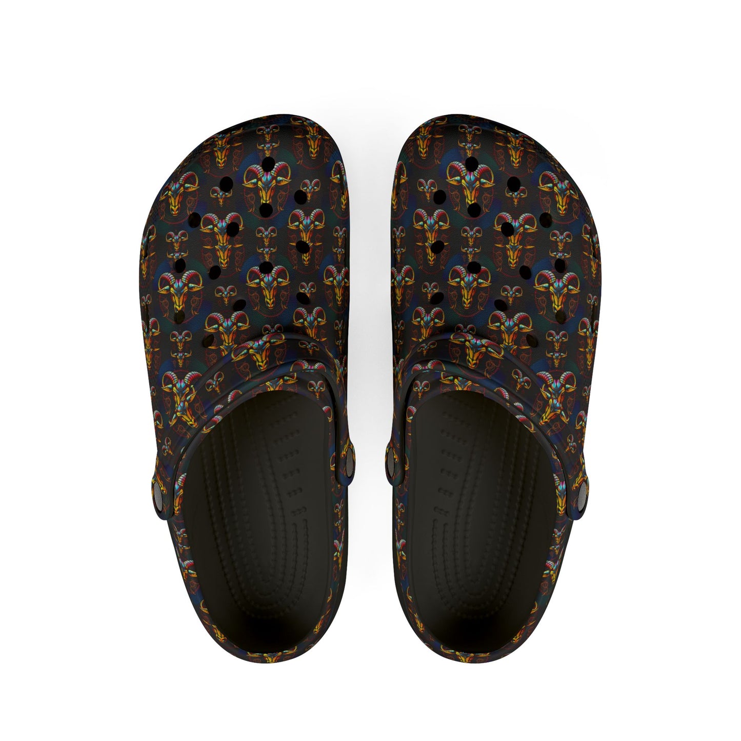EVA Foam Rubber Shoes, (AOP), Taurus, Zodiac v2, Pattern