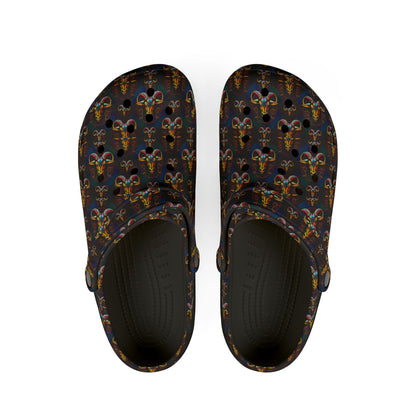 EVA Foam Rubber Shoes, (AOP), Taurus, Zodiac v2, Pattern