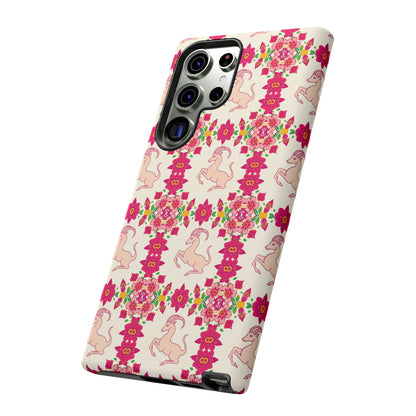 Tough Cases, Capricorn, Zodiac v3, Flower Pattern