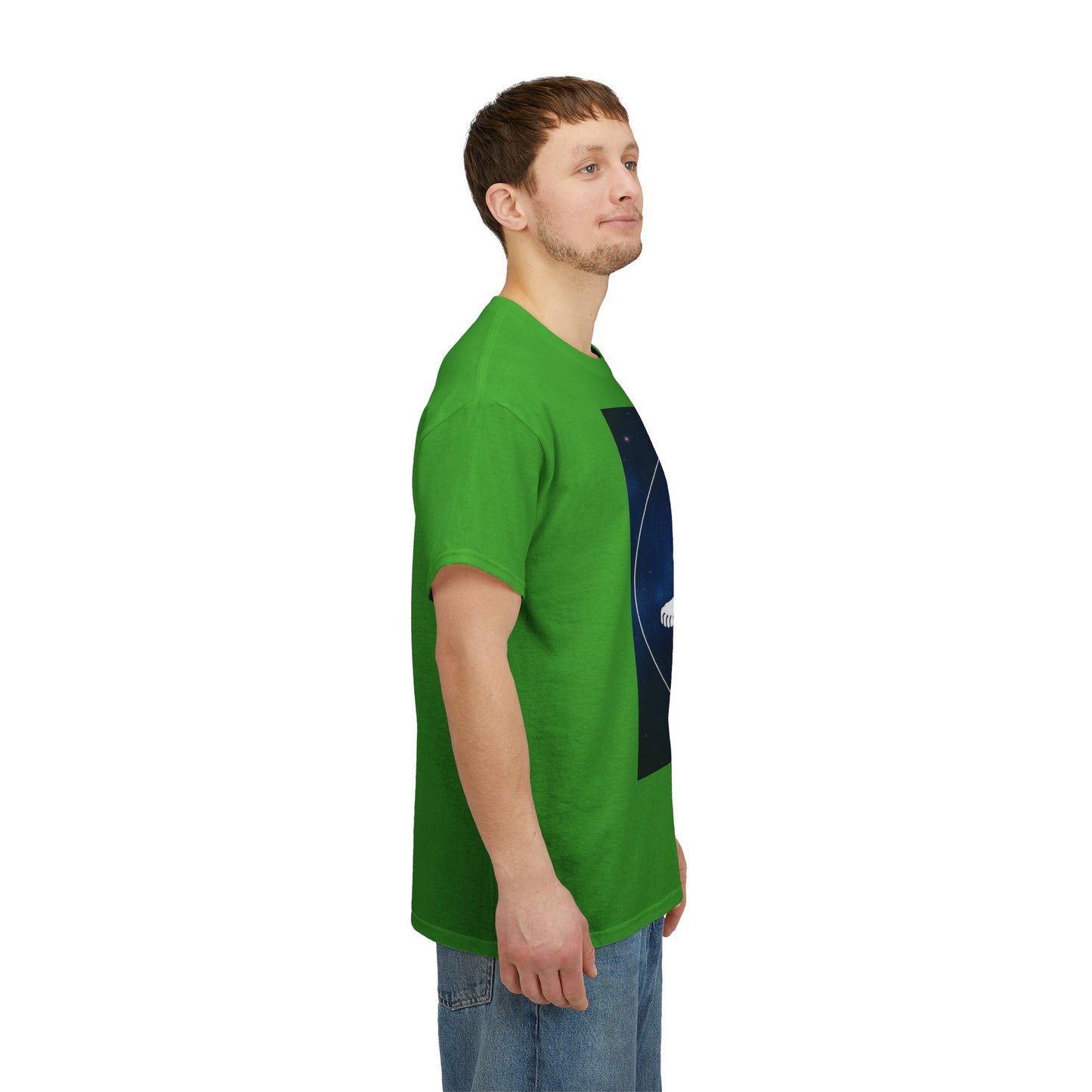 Unisex Heavy Cotton T-Shirt, Space Lion v1, Leo Zodiac Design