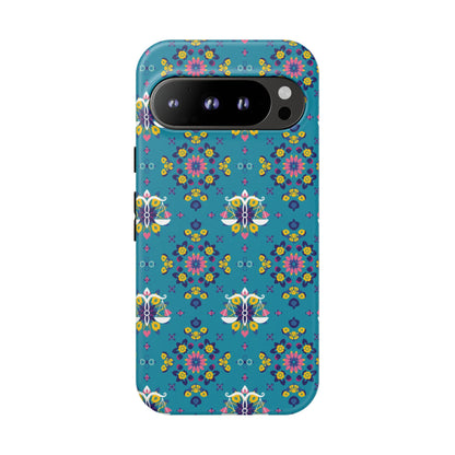 Tough Cases, Libra, Zodiac v2, Flower Pattern