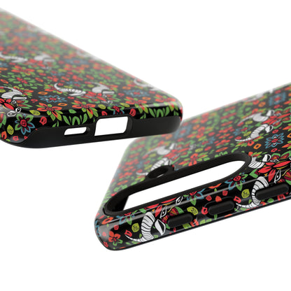 Tough Cases, Taurus, Zodiac v2, Flower Pattern