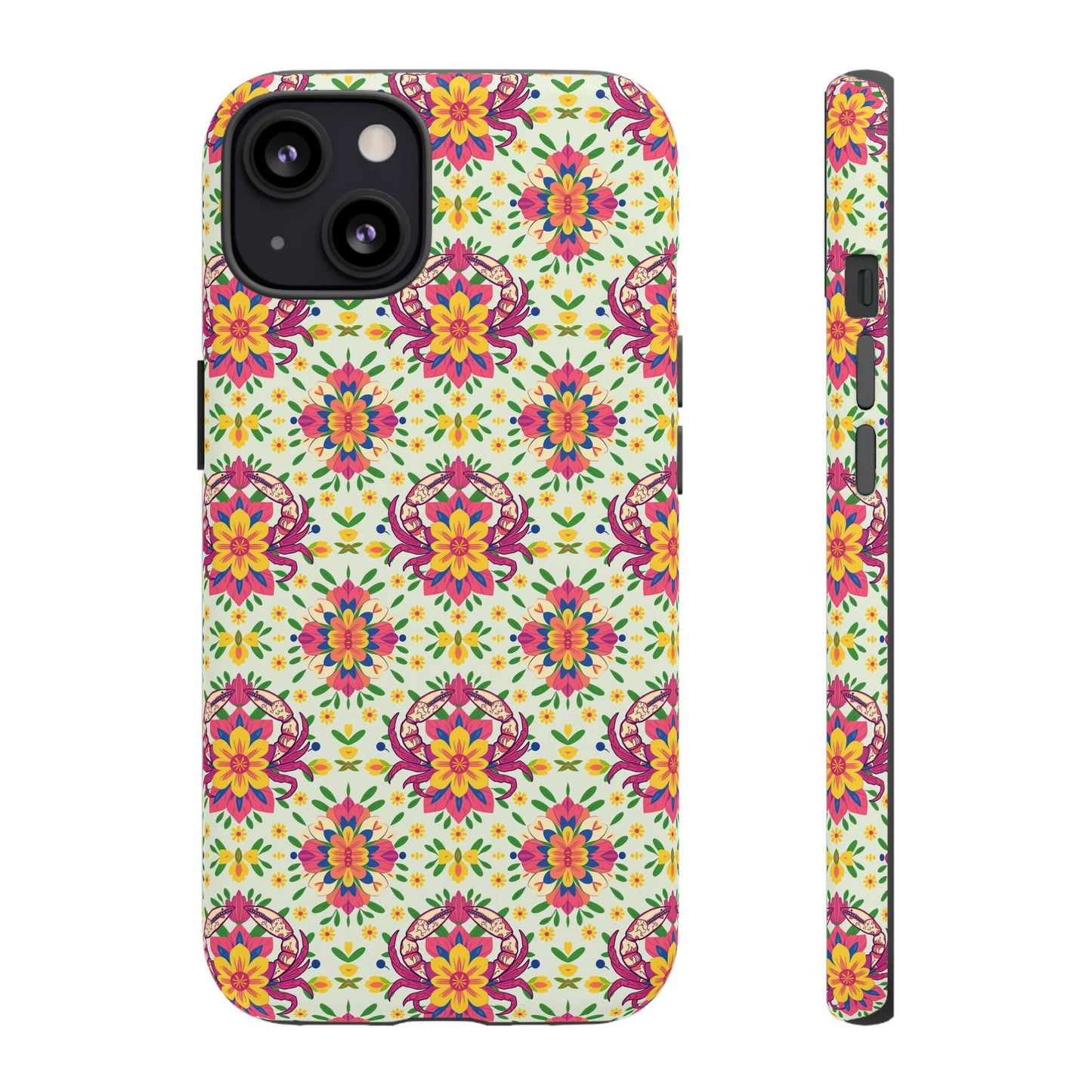 Tough Cases, Cancer, Zodiac v3, Flower Pattern