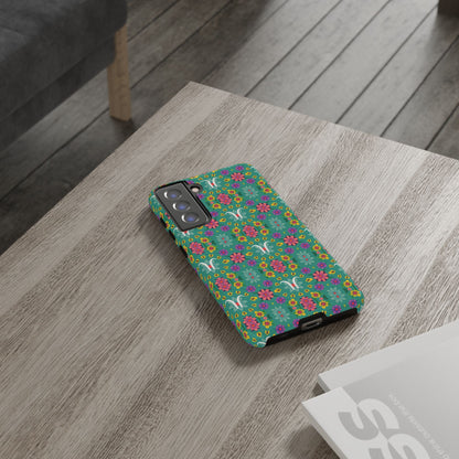 Tough Cases, Aquarius, Zodiac v4, Flower Pattern