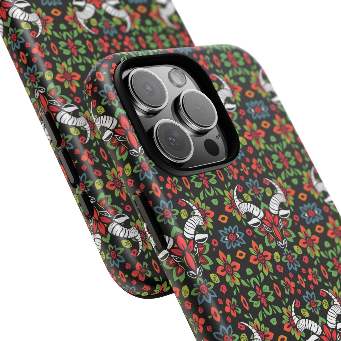Tough Cases, Taurus, Zodiac v2, Flower Pattern