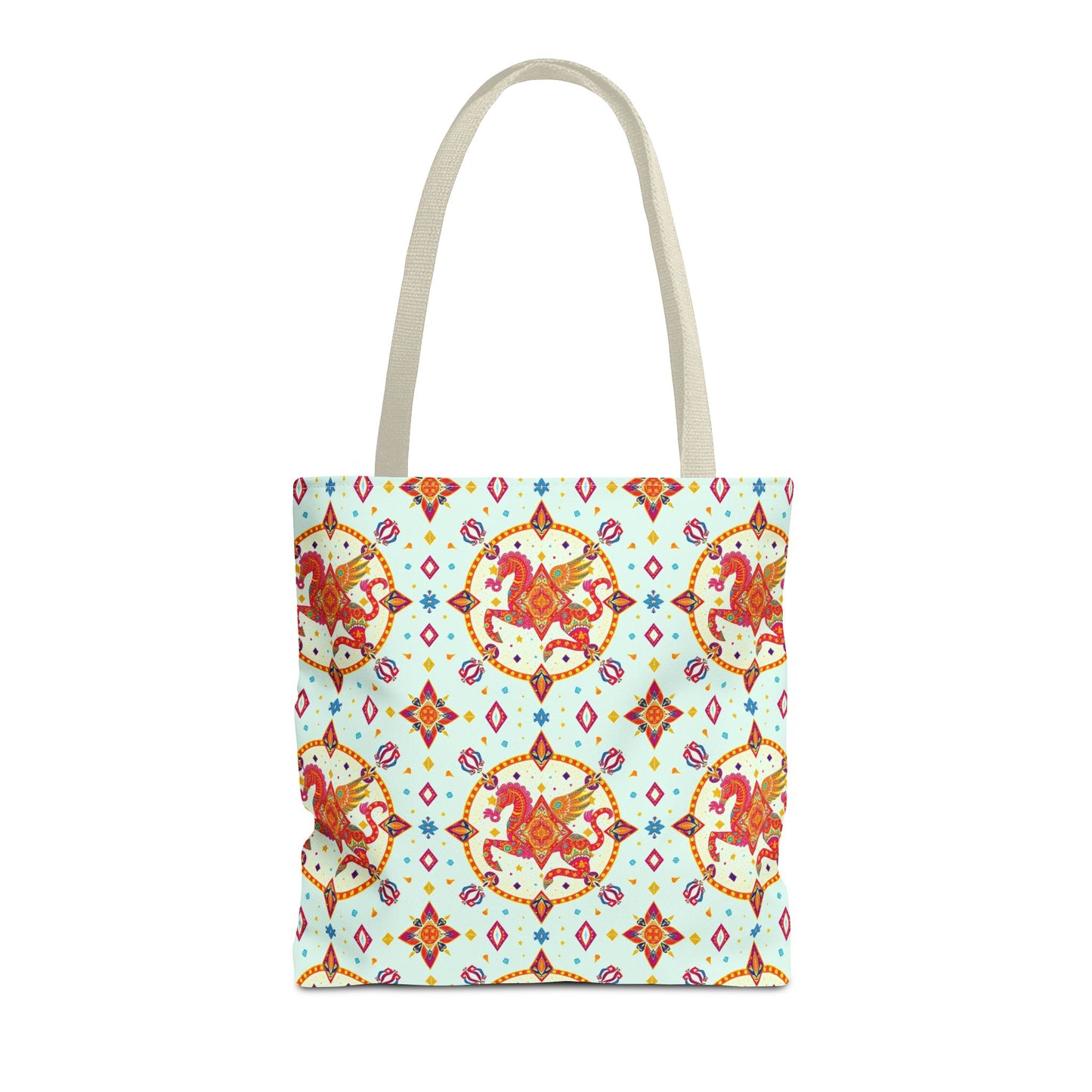 Tote Bag (AOP), Aquarius, Zodiac v1, Jewel Pattern