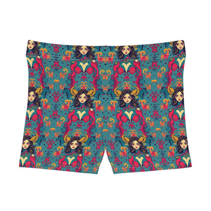 Women's Shorts, (AOP), Taurus, Zodiac v3, Sexy Pattern