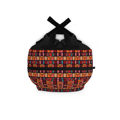 Backpack, Taurus, Zodiac v2, Shapes Pattern
