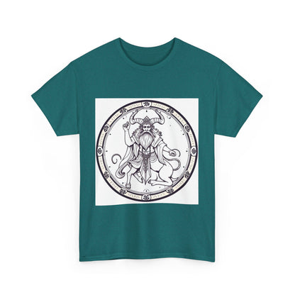 Unisex Heavy Cotton T-Shirt, Bull Centaur, Taurus Zodiac Design