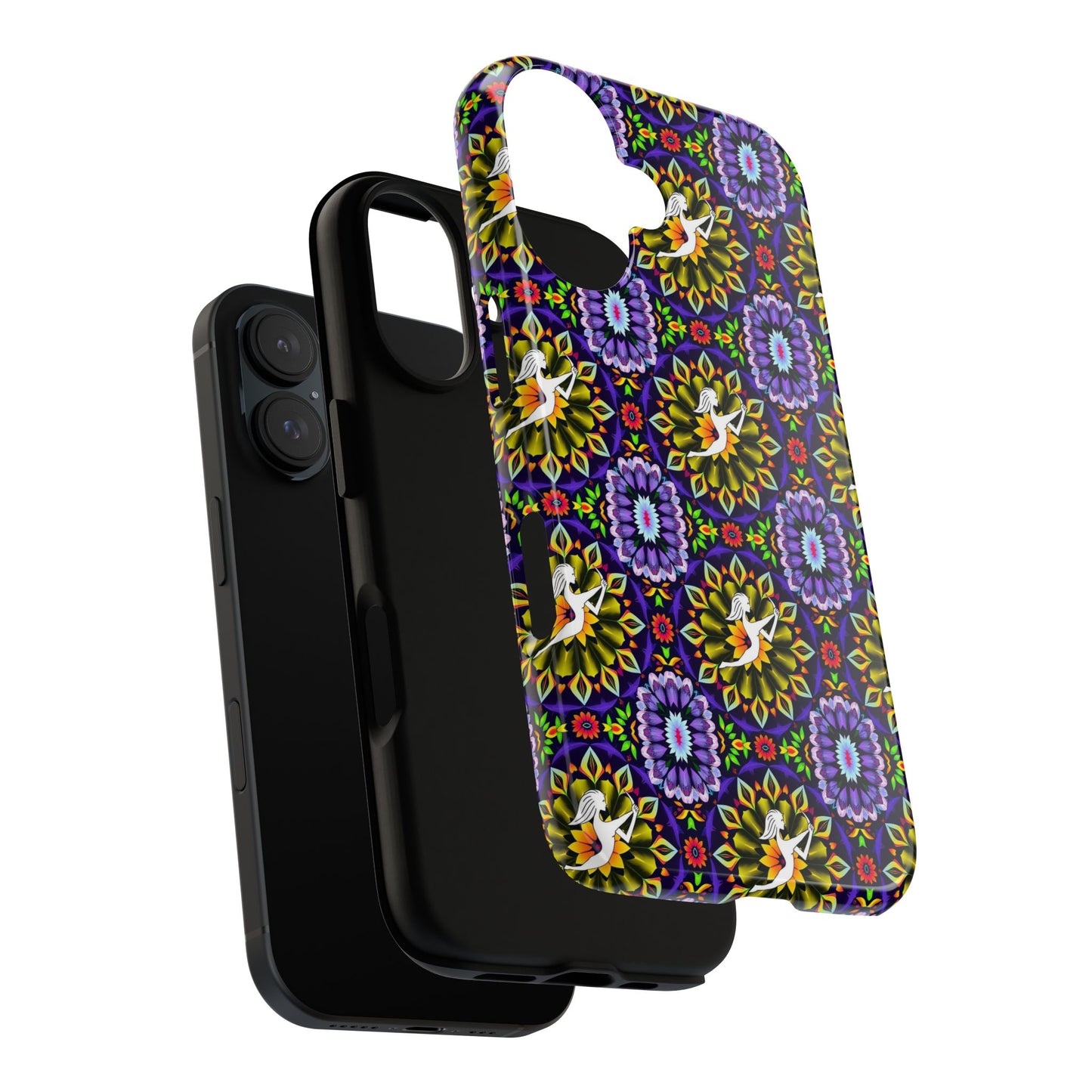 Tough Cases, Sagittarius, Zodiac v1, Flower Pattern