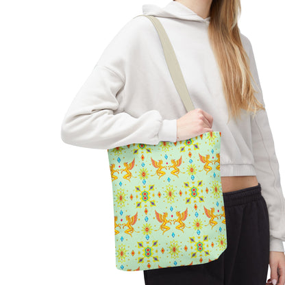 Tote Bag (AOP), Gemini, Zodiac v1, Jewel Pattern