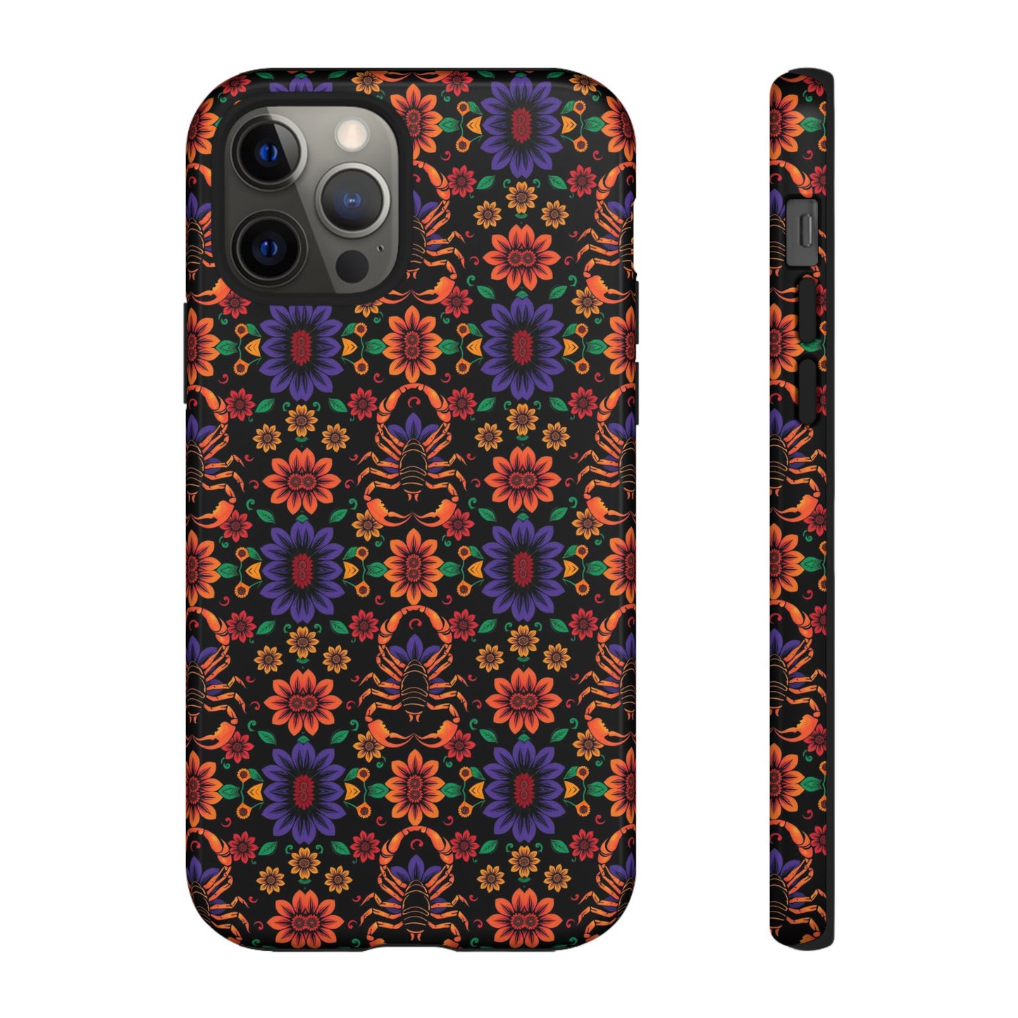 Tough Cases, Scorpio, Zodiac, Flower Pattern