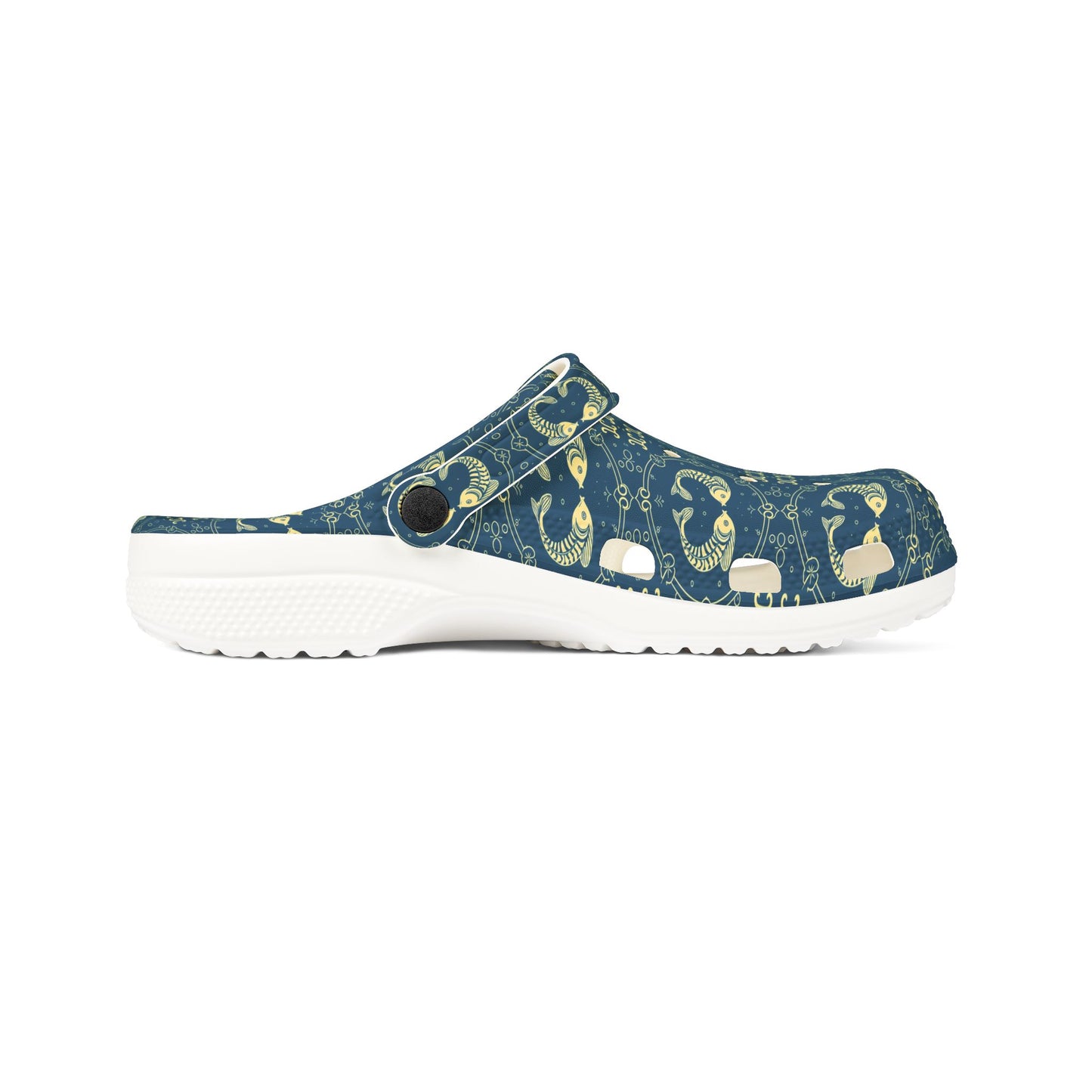 EVA Foam Rubber Shoes, (AOP), Pisces, Zodiac v4, Pattern
