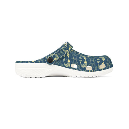 EVA Foam Rubber Shoes, (AOP), Pisces, Zodiac v4, Pattern