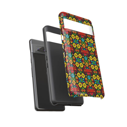 Tough Cases, Cancer, Zodiac v2, Flower Pattern