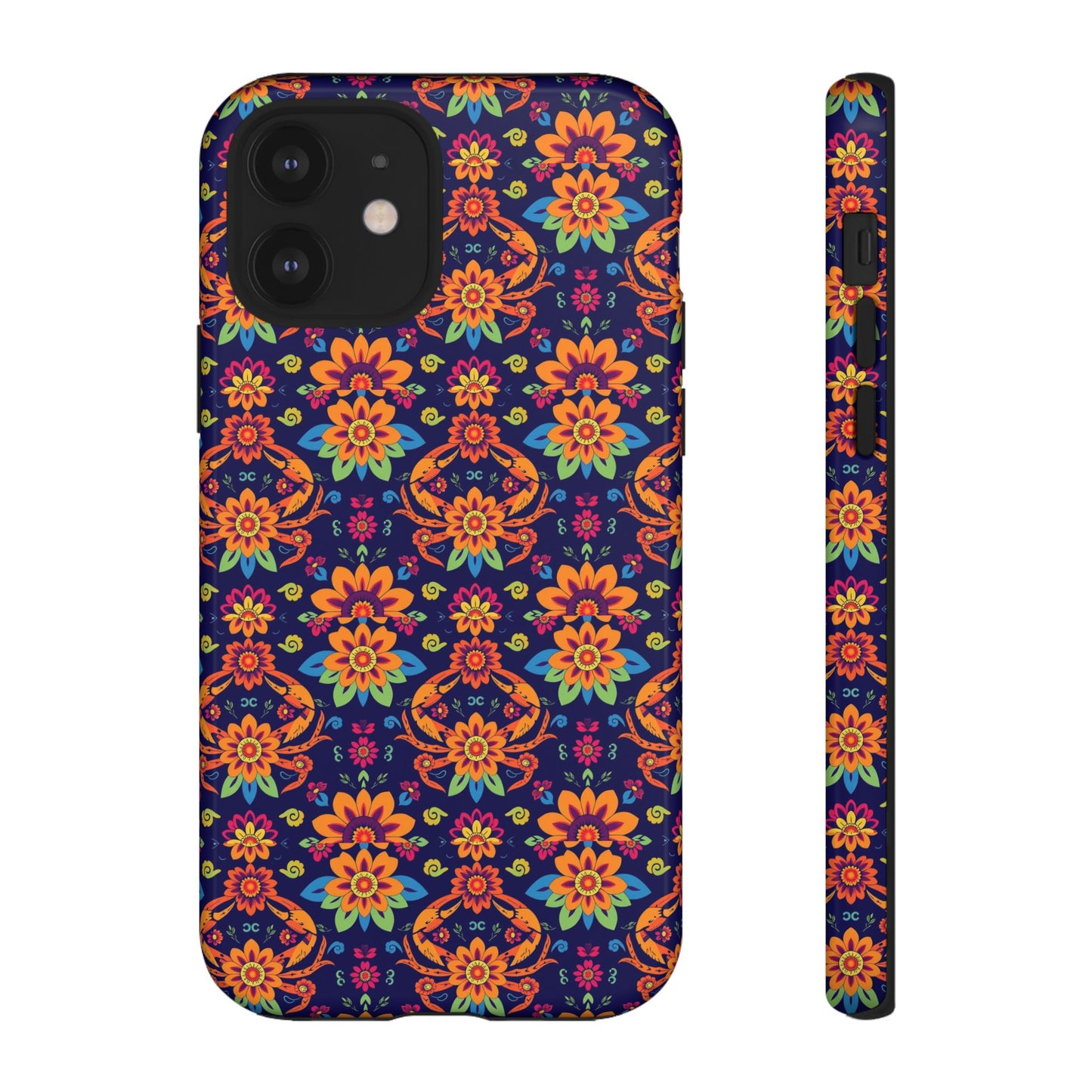Tough Cases, Cancer, Zodiac, Flower Pattern