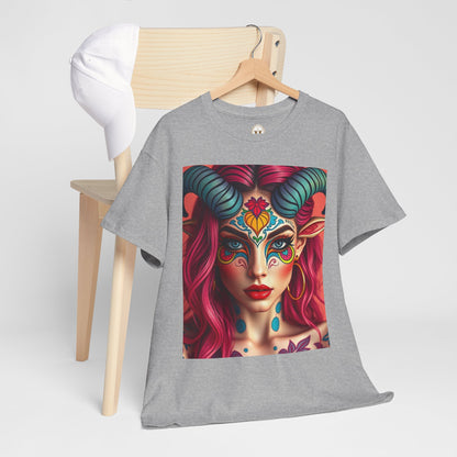 Unisex Heavy Cotton T-Shirt, Taurus, Zodiac, Sexy Art
