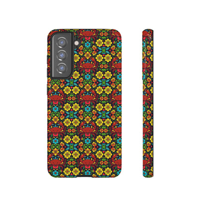 Tough Cases, Cancer, Zodiac v2, Flower Pattern
