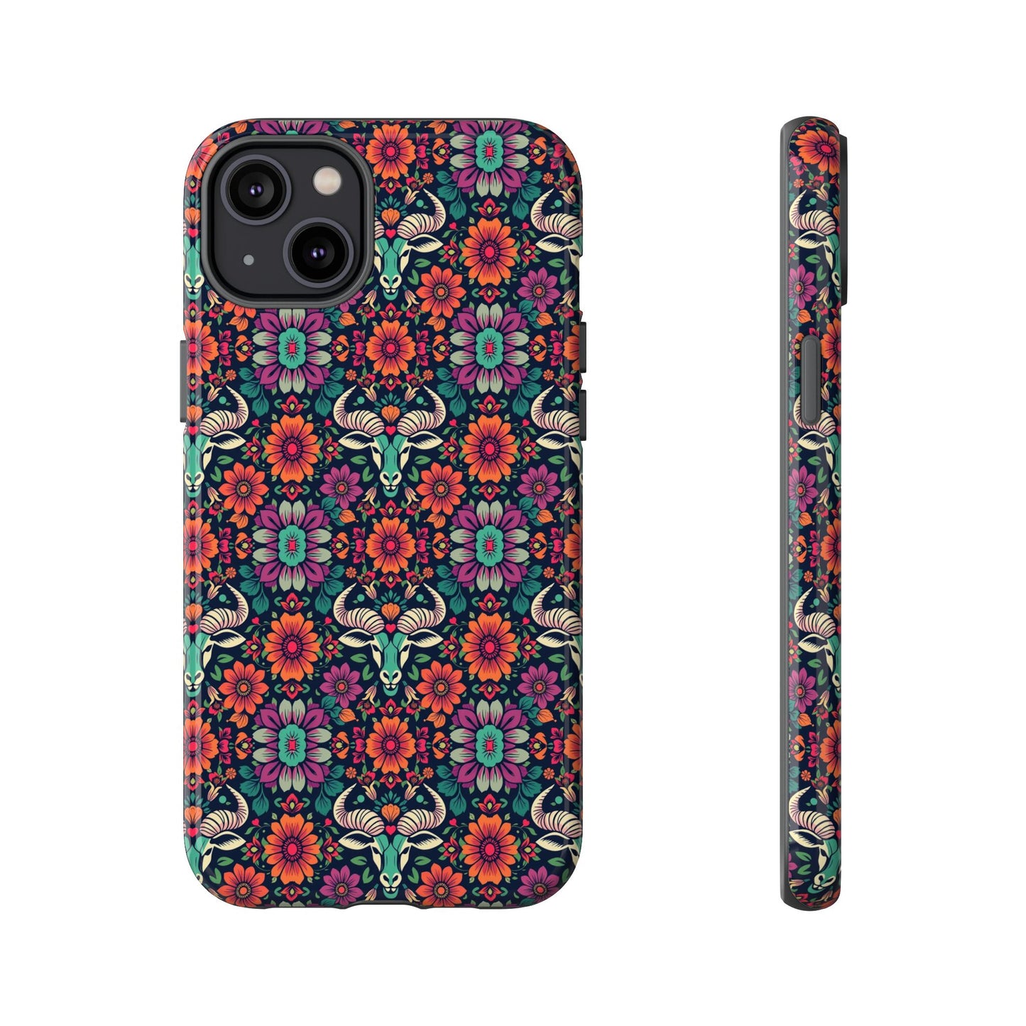 Tough Cases, Taurus, Zodiac v4, Flower Pattern