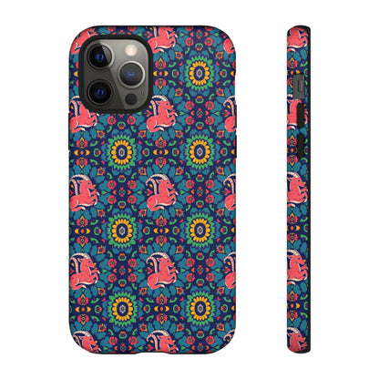Tough Cases, Capricorn, Zodiac v1, Flower Pattern