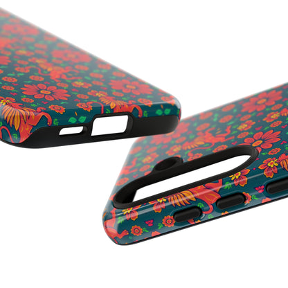 Tough Cases, Leo, Zodiac v2, Flower Pattern