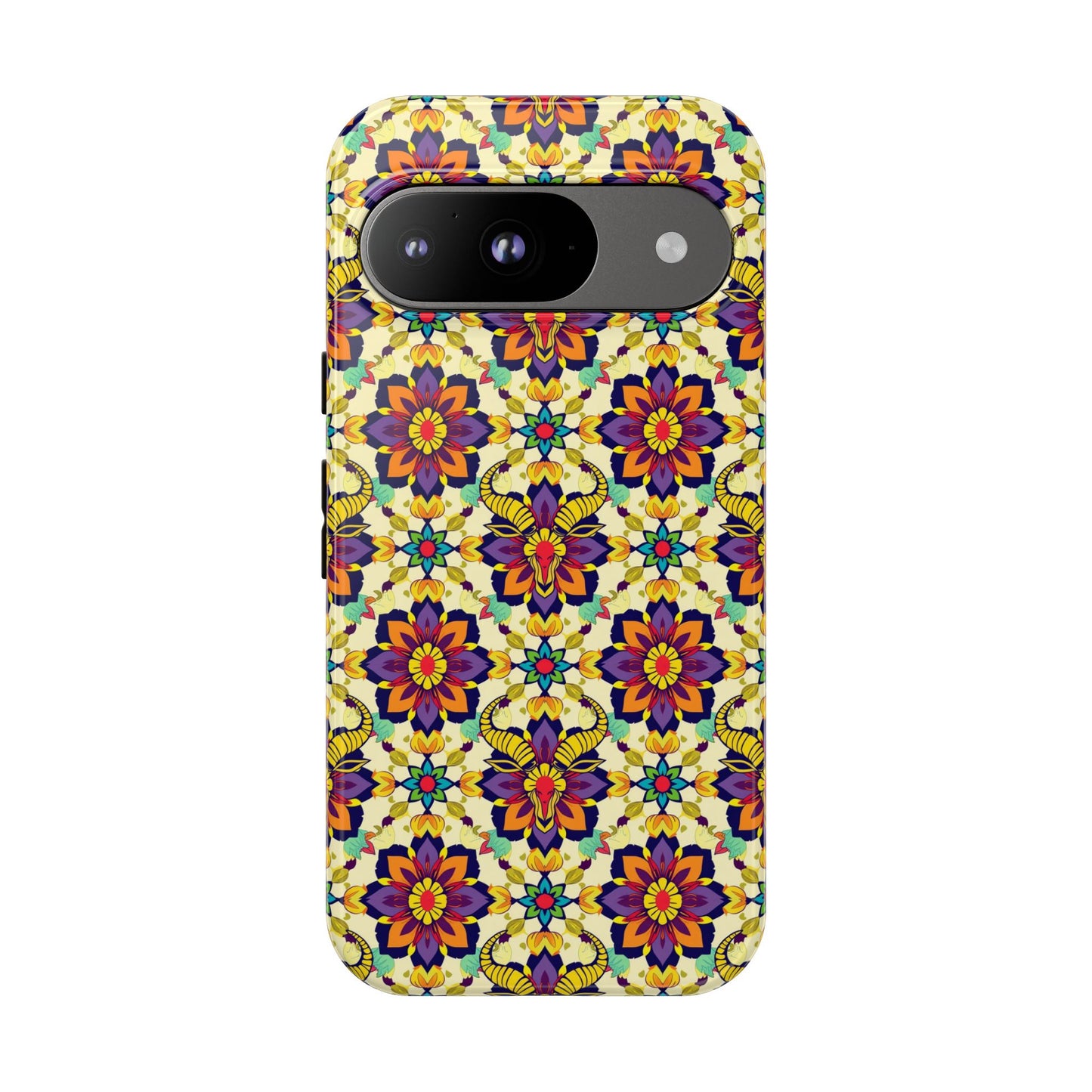 Tough Cases, Taurus, Zodiac v1, Flower Pattern