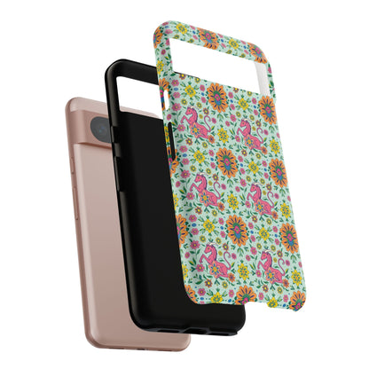Tough Cases, Aquarius, Zodiac, Flower Pattern