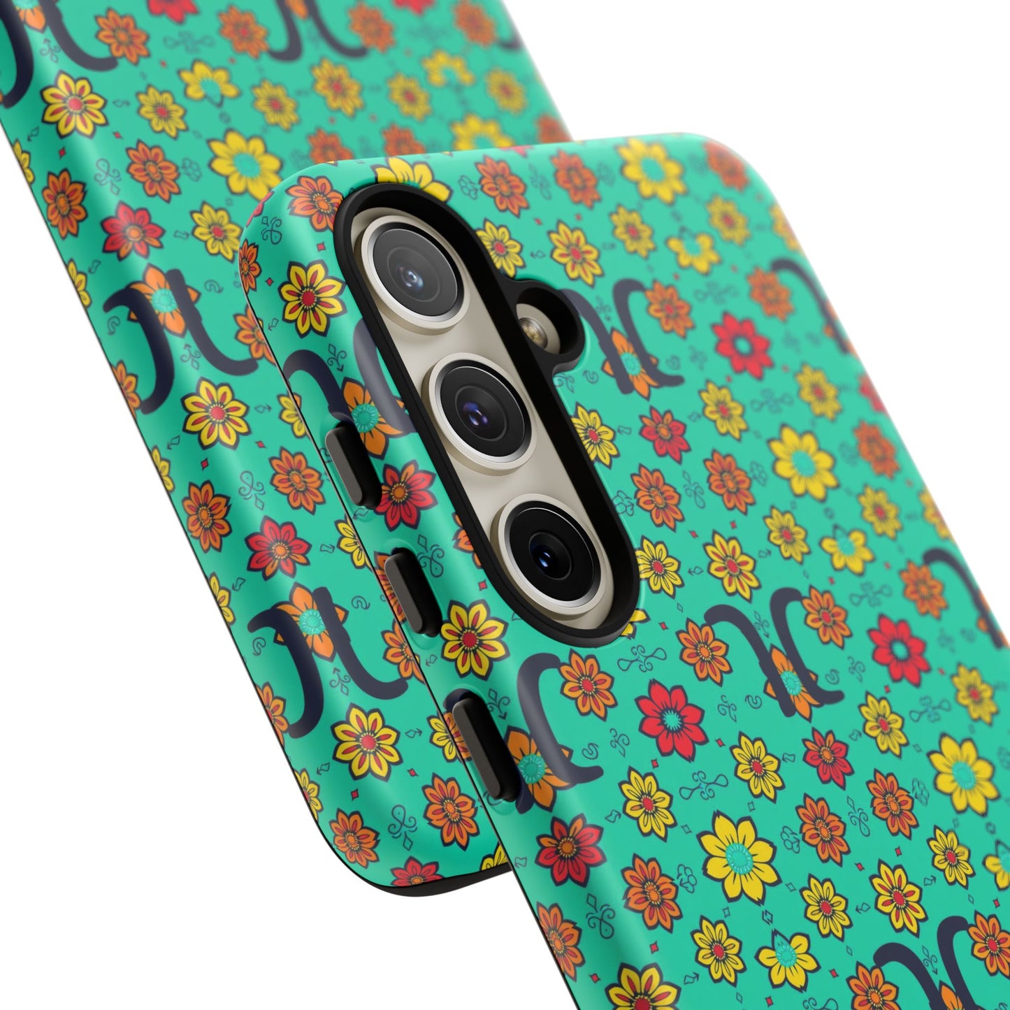 Tough Cases, Aquarius, Zodiac v2, Flower Pattern