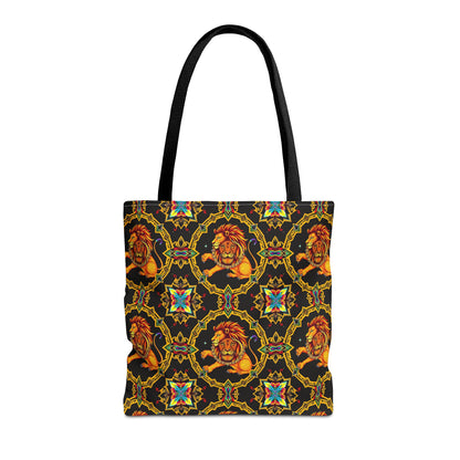 Tote Bag (AOP), Leo, Zodiac, Jewel Pattern