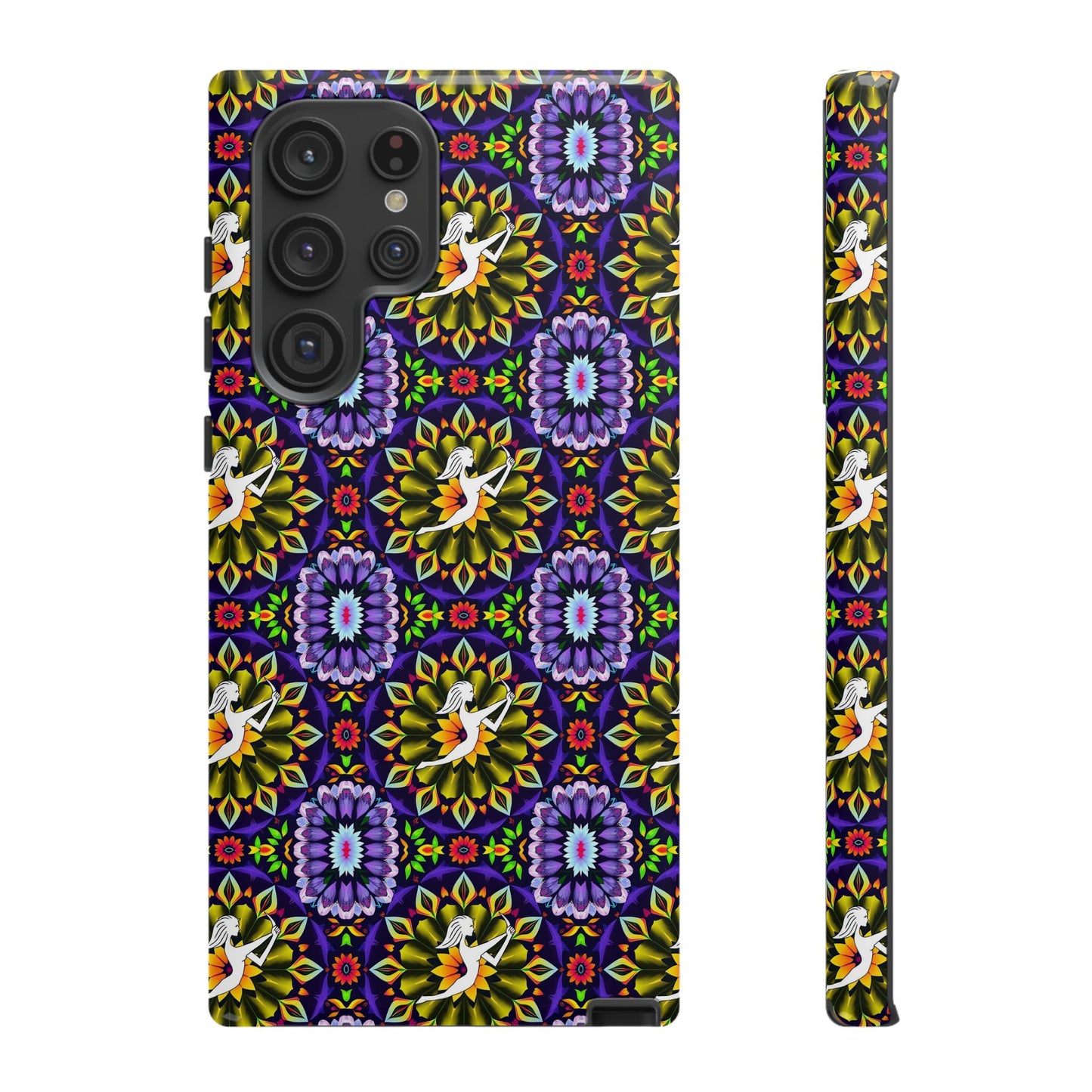 Tough Cases, Sagittarius, Zodiac v1, Flower Pattern