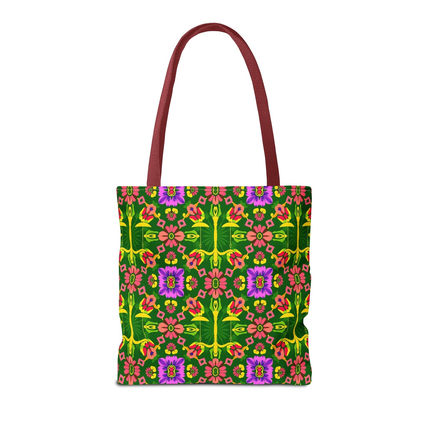 Tote Bag (AOP), Libra, Zodiac, Flower Pattern