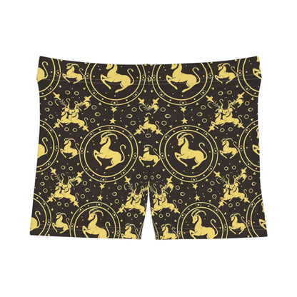 Women's Shorts, AOP, Capricorn, Zodiac v1, Pattern
