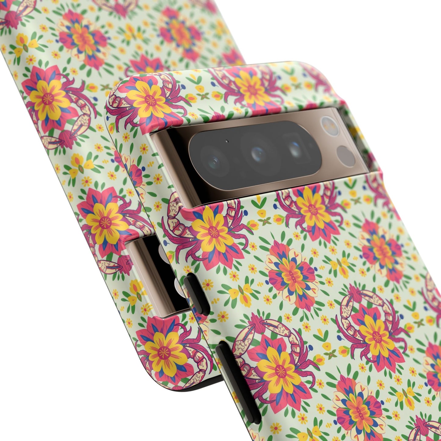 Tough Cases, Cancer, Zodiac v3, Flower Pattern