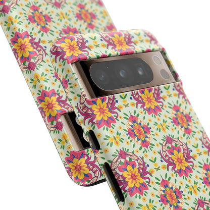 Tough Cases, Cancer, Zodiac v3, Flower Pattern