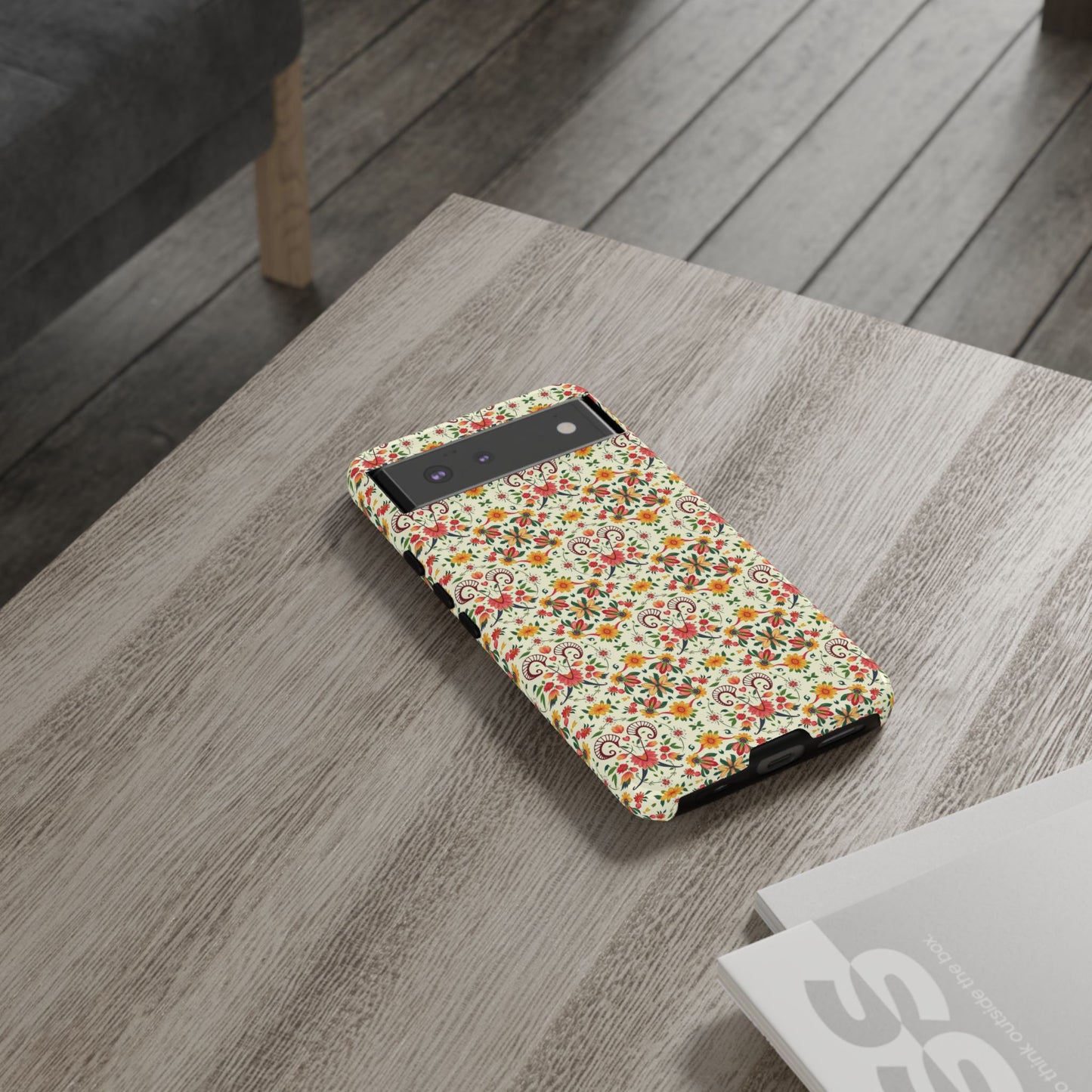 Tough Cases, Aries, Zodiac, Flower Pattern