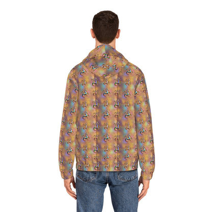 Full-Zip Hoodie (AOP), Aquarius, Zodiac v2, Pattern