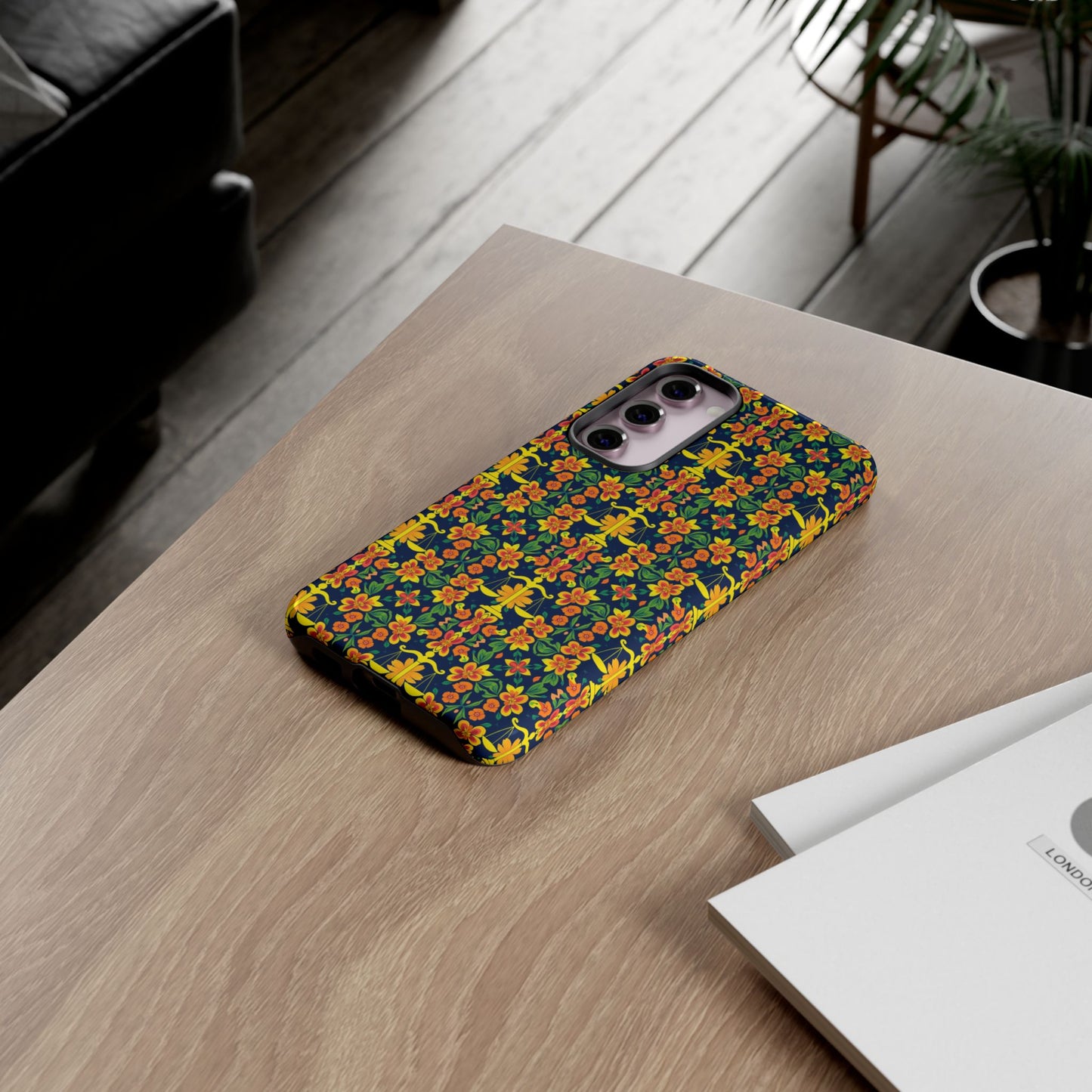 Tough Cases, Libra, Zodiac v3, Flower Pattern