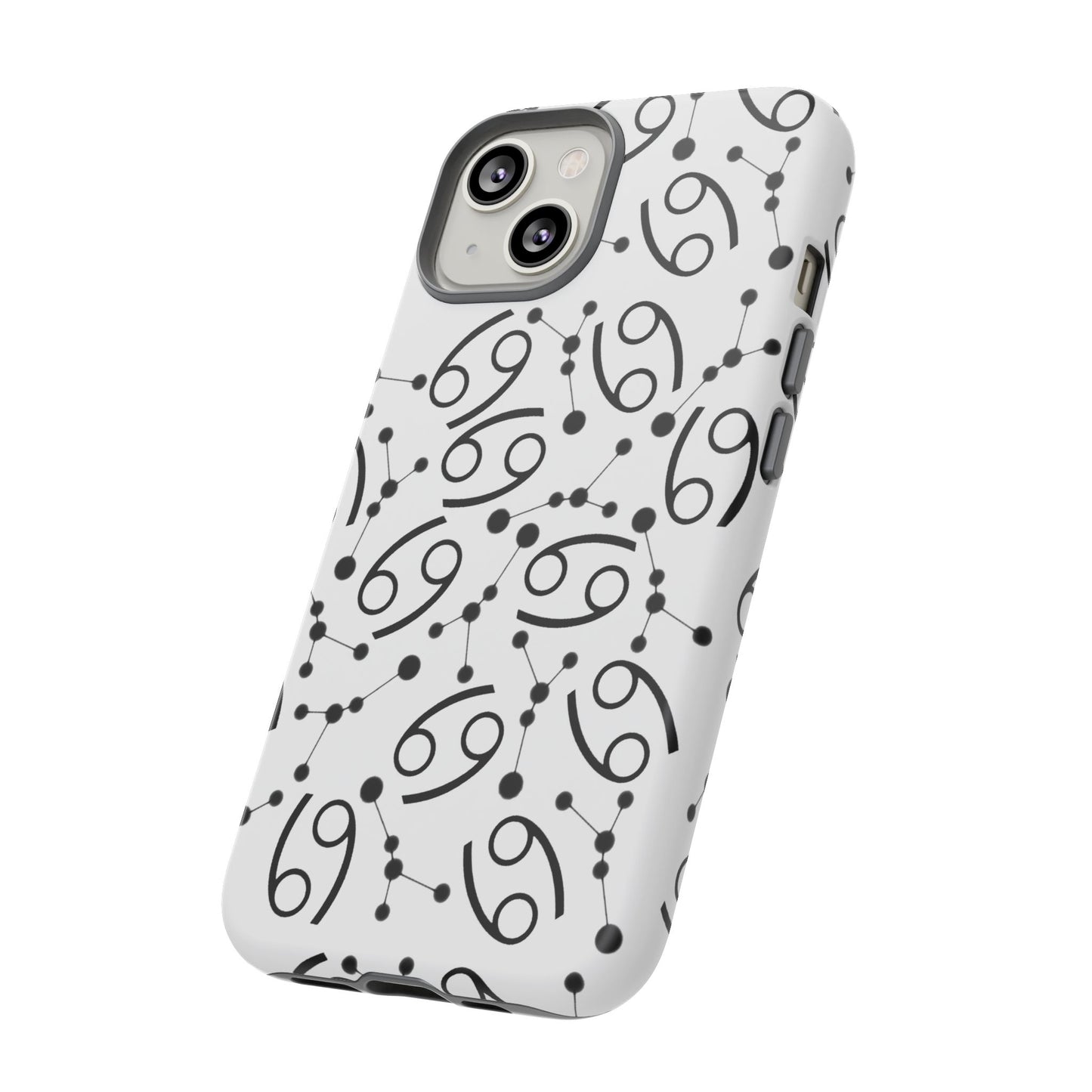 Tough Cases with the Cancer Zodiac sign for iPhone, Samsung Galaxy, and Google Pixel devices