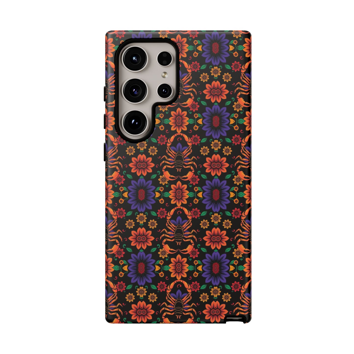 Tough Cases, Scorpio, Zodiac, Flower Pattern