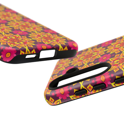 Tough Cases, Scorpio, Zodiac v1, Flower Pattern