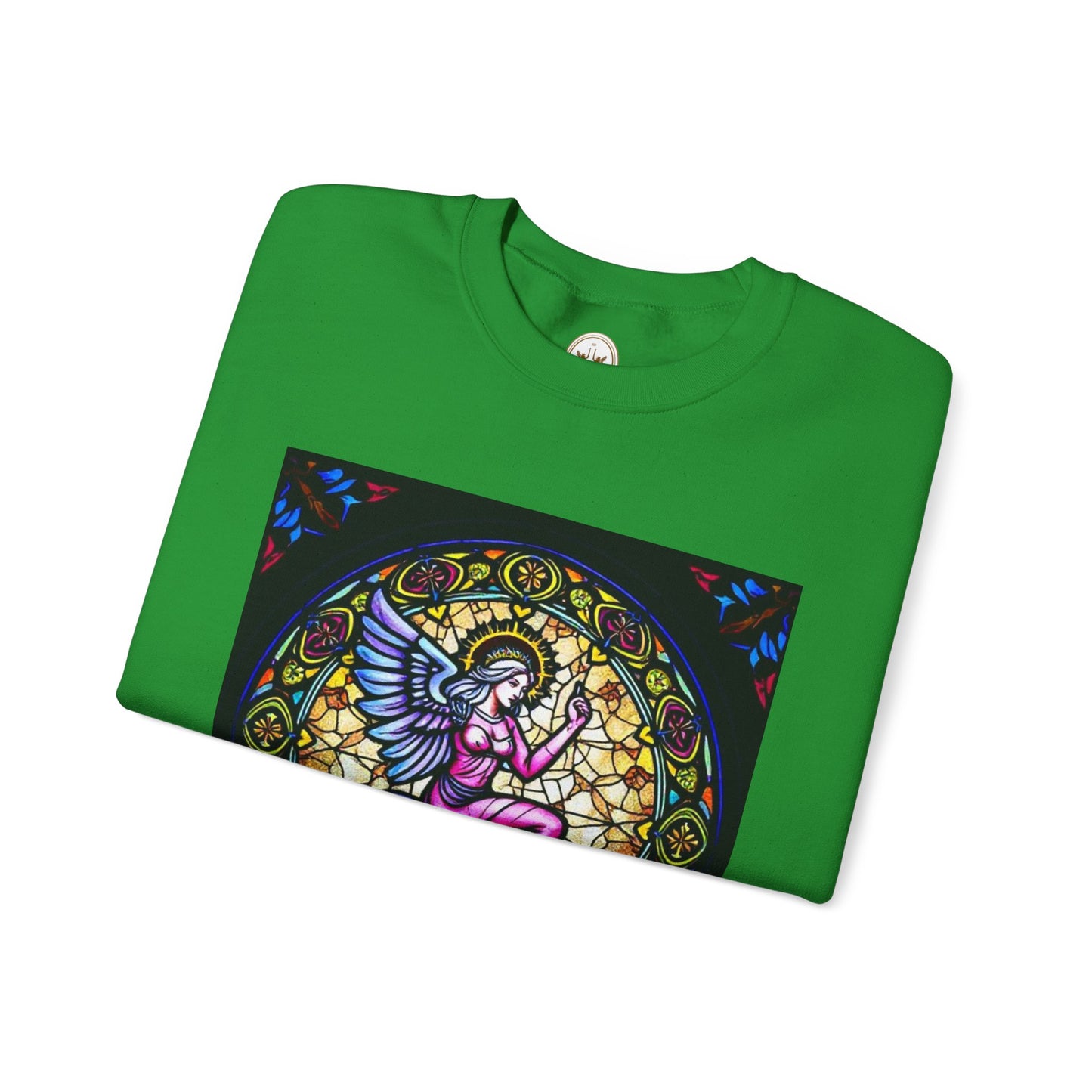Unisex Heavy Blend™ Crewneck Sweatshirt, Glass 1, Virgo Zodiac Design