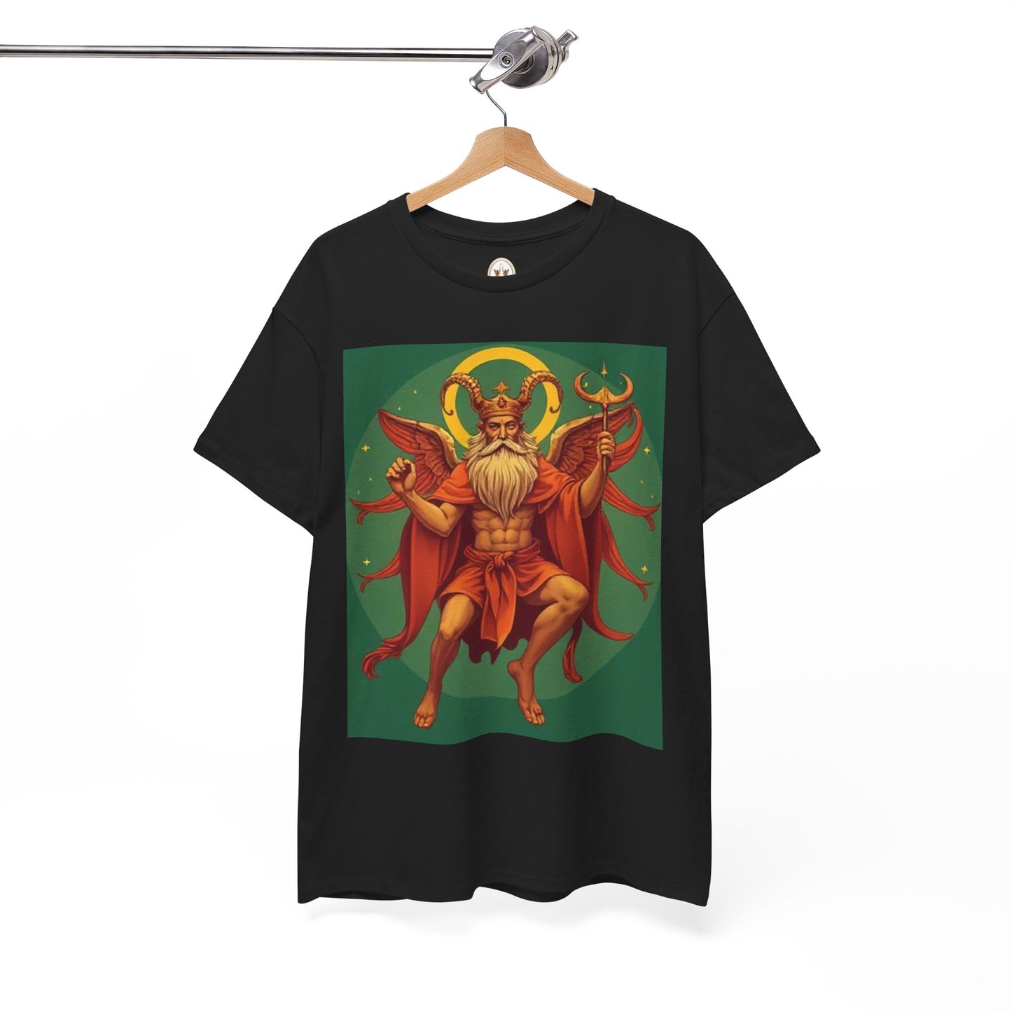 Unisex Heavy Cotton T-Shirt, Aries God, Zodiac Design