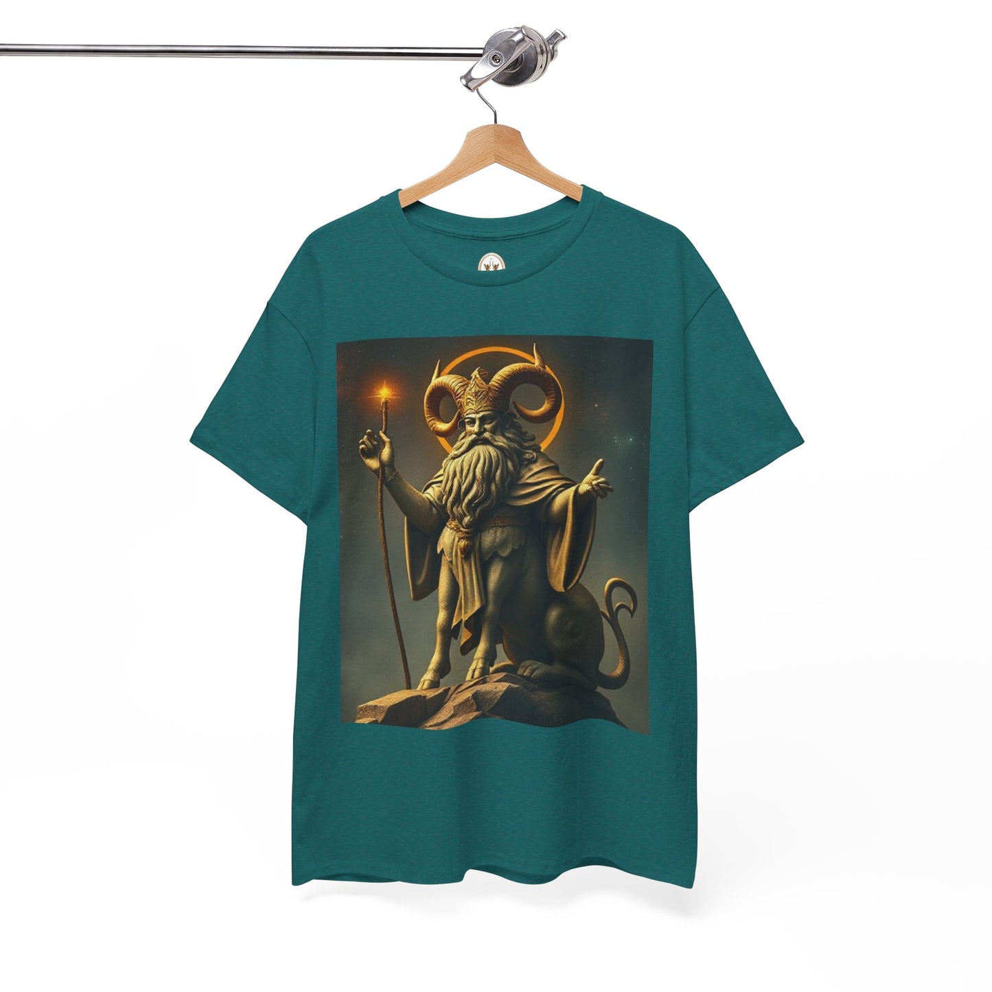 Unisex Heavy Cotton T-Shirt, Taurus God, Zodiac Design