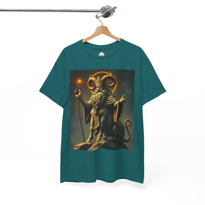 Unisex Heavy Cotton T-Shirt, Taurus God, Zodiac Design