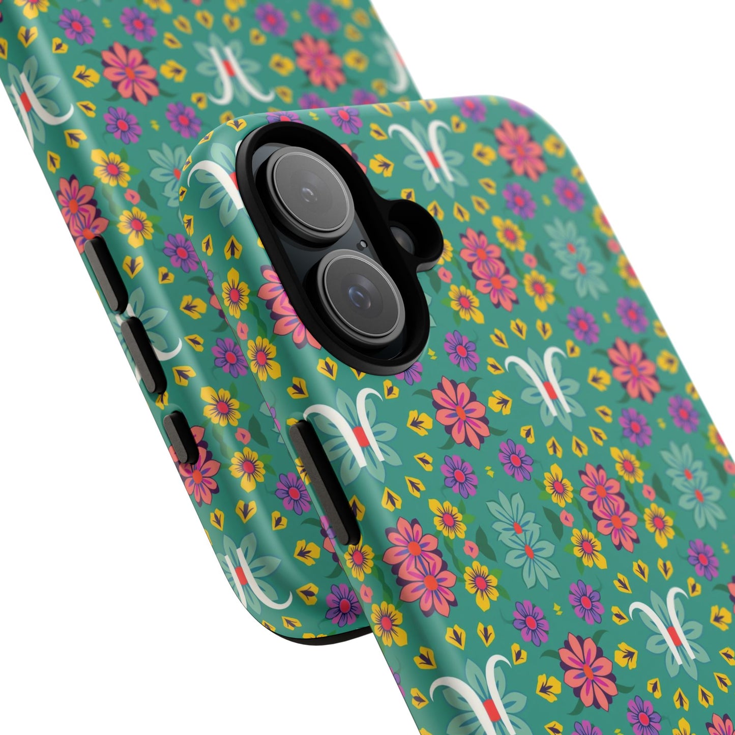 Tough Cases, Aquarius, Zodiac v4, Flower Pattern