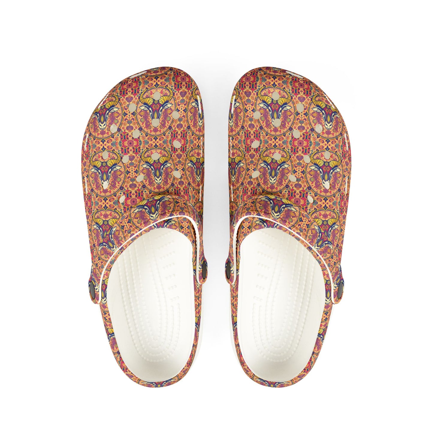 EVA Foam Rubber Shoes, (AOP), Taurus, Zodiac v4, Pattern