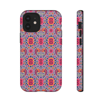 Tough Cases, Pisces, Zodiac v3, Flower Pattern