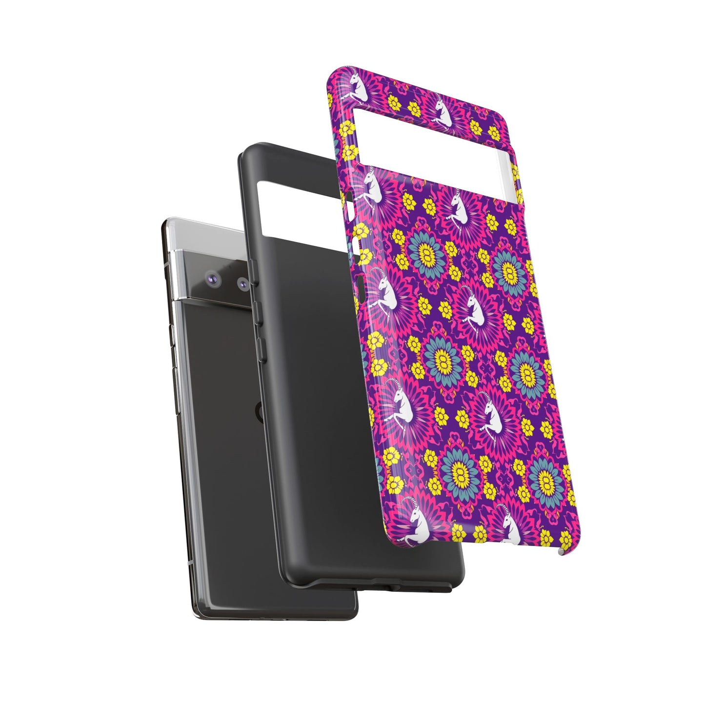 Tough Cases, Capricorn, Zodiac, Flower Pattern