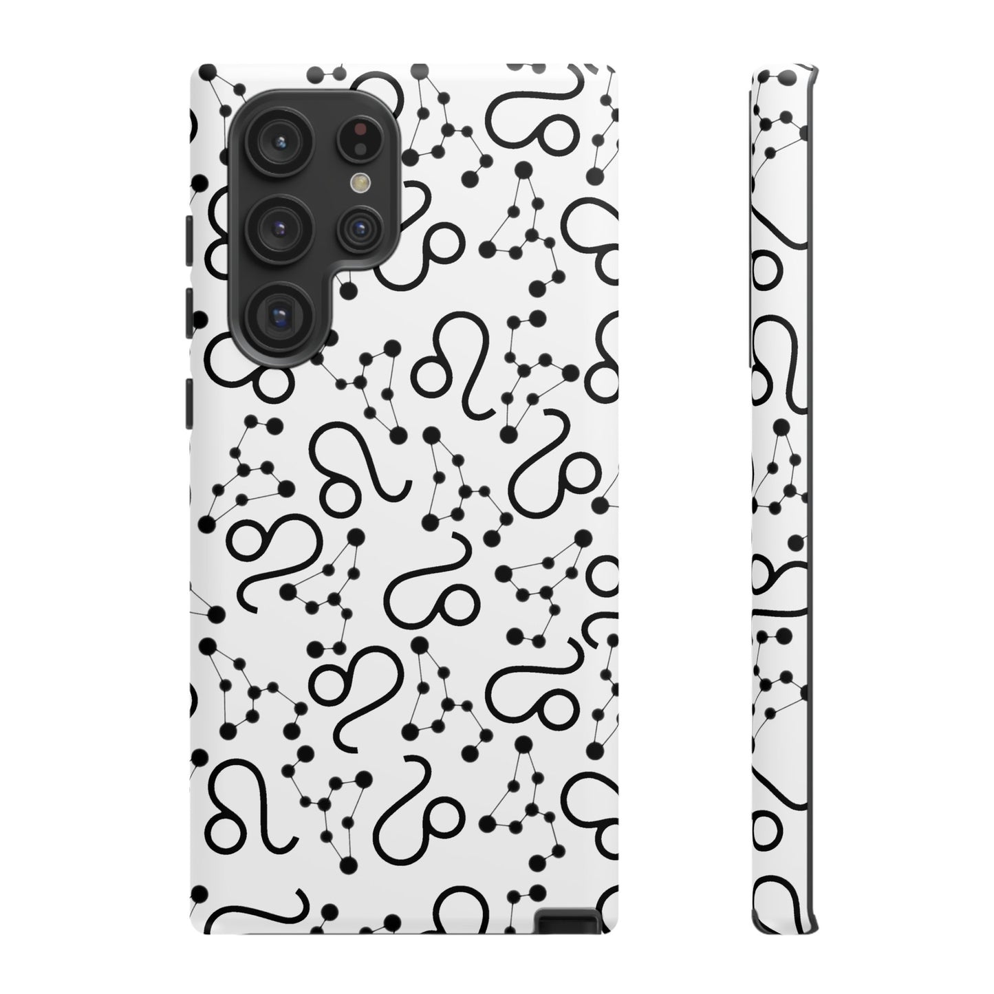 Tough Cases with the Leo Zodiac sign for iPhone, Samsung Galaxy, and Google Pixel devices