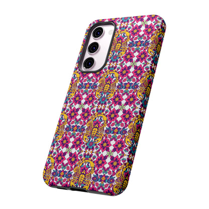 Tough Cases, Scorpio, Zodiac v2, Flower Pattern